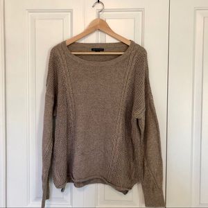 American Eagle Softest Stitchmix Brown Sweater
